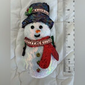 New! Sequin Snowman Ornament
